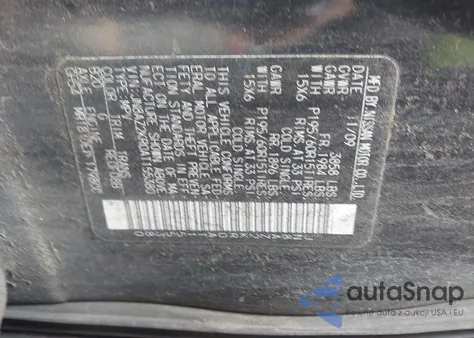 2010 Nissan Cube 1.8S z USA, uszkodzony, nr VIN JN8AZ2KR0AT155380